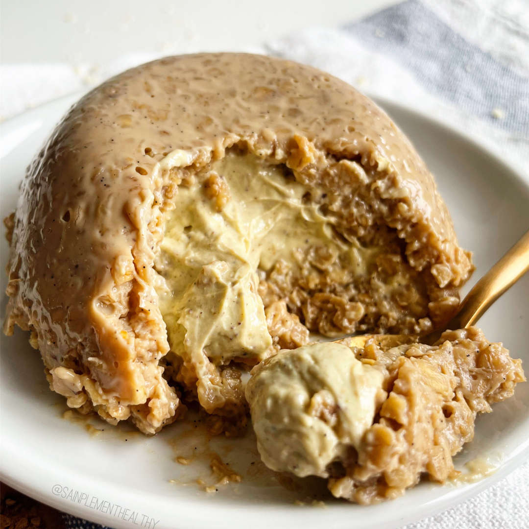 Pudding aux flocons d’avoine pistache